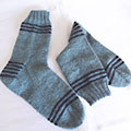 blue striped sock